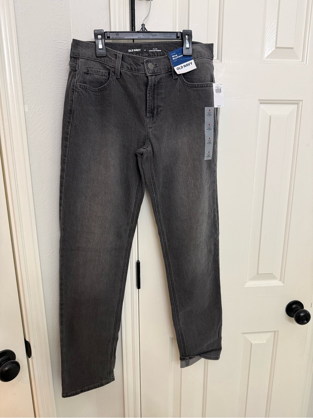 Old Navy Women’s Washed Charcoal Boyfriend Jeans